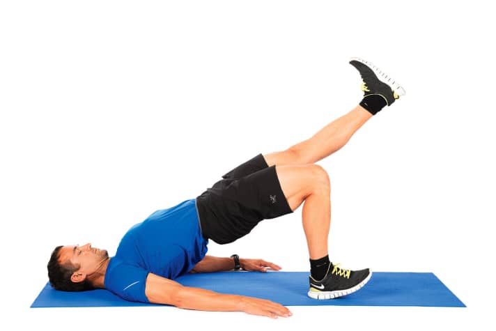   Lifting the pelvis