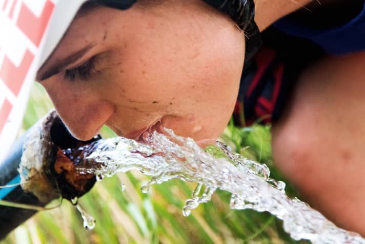   Ausreichend trinken auf der Tour