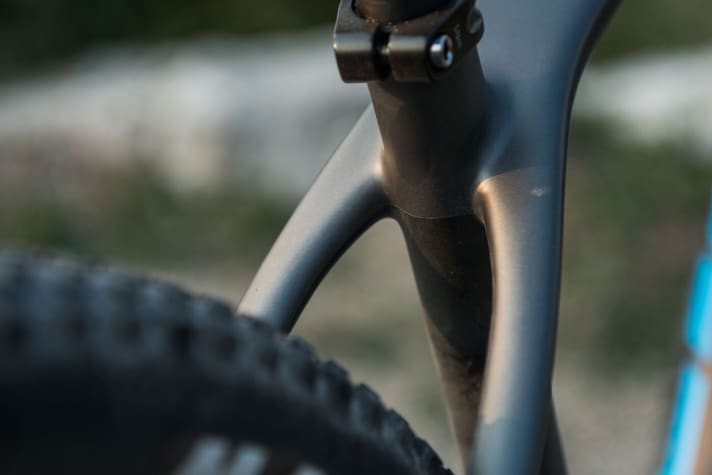   The seat knobs and seat stays on the Doctrine are significantly more massive than on some of the competition's hardtails.