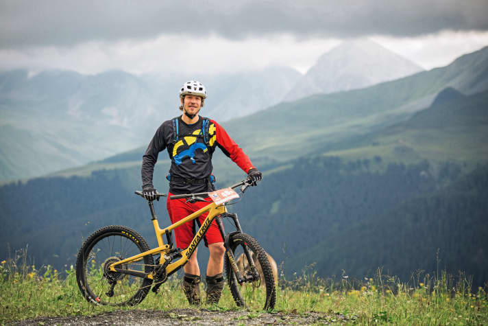   Santa Cruz Nomad, tester Florentin Vesenbeckh (BIKE editor)