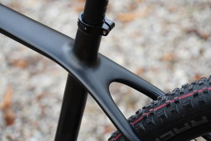   Individual touch at the transition from top tube to seat stays.