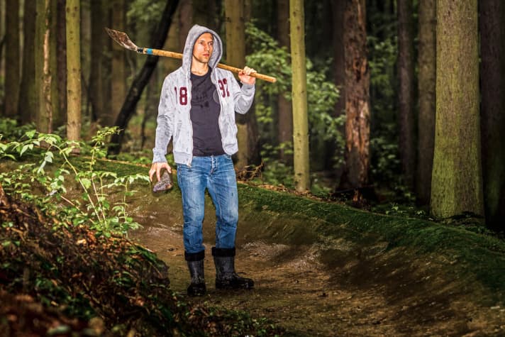   Hat viel Schweiß und Herzblut in den Black-Mountain-Bikepark gesteckt: Ex-Racer Robin Klinkert. Das Ergebnis kann sich sehen lassen.