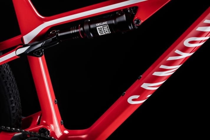   The newly designed frame with horizontal shock absorber has space for two large water bottles.