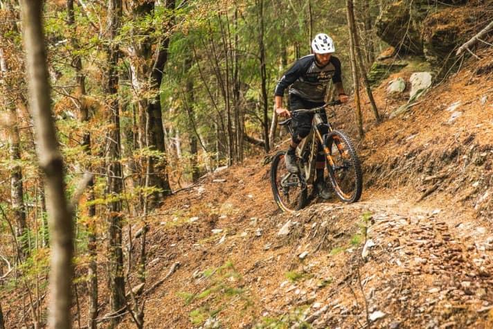   With its large wheels and an effective seat angle of 74.5 degrees, the Firebird should now be able to tackle the climbs even better.