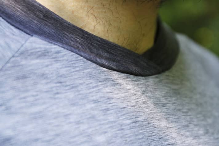   The mottled material feels as comfortable as cotton, but is still functional.