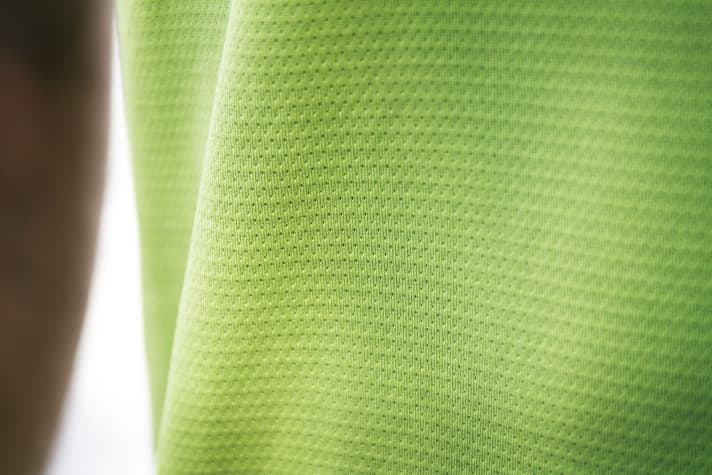   The open-pored material is partly made of wood and is very comfortable to wear.