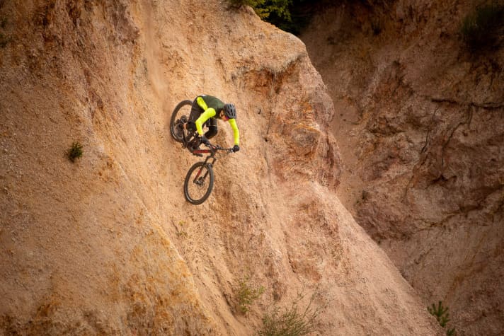   The new Sam also feels right at home on steep terrain.