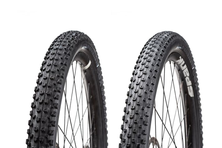 The XR3 (left) for the front and the XR2 as a rear tyre from Bontrager.