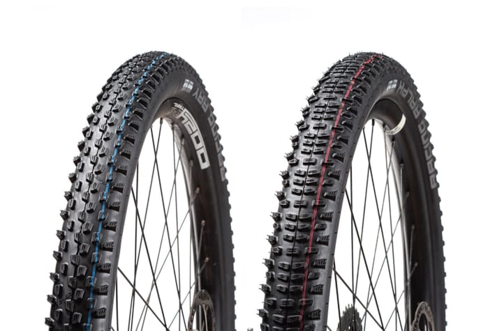 At the forefront of racing tyres: The combination of Racing Ray (left) and Racing Ralph from Schwalbe.