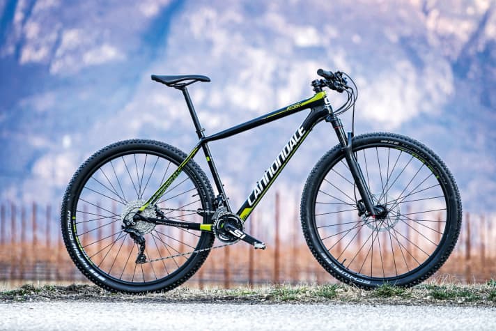   Our test bike: the Cannondale F-Si Carbon 5