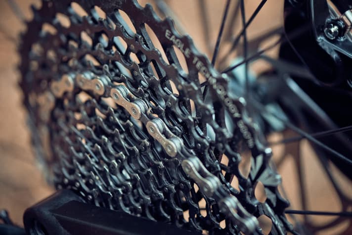   Alle vier Komplettbikemodelle kommen mit Sram GX oder X01 Eagle 12-fach Schaltung.