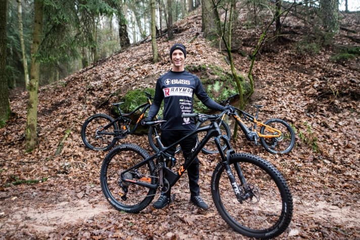   Johannes Fischbach with his new toys.