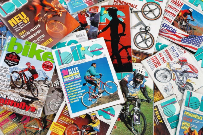   An Heften hängen Emotionen. Die Erstausgabe des BIKE Magazins erschien vor über 30 Jahren. <a href="https://www.delius-klasing.de/bike-04-2020-bik-2020-04" target="_blank" rel="noopener noreferrer">Wir verschicken alte und aktuelle Ausgaben per Post versandkostenfrei in jeden Winkel Deutschlands.</a>  Wer gerne in der Vergangenheit stöbert: Mit einem <a href="https://www.delius-klasing.de/SubscriptionShop/detail/abo/2570" target="_blank" rel="noopener noreferrer">Digitalabo</a>  haben Sie in der BIKE-App Zugriff auf das komplette Archiv aller Ausgaben bis 2011.