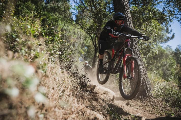 Auch die alte Rockshox Lyrik  funktionierte auf sehr hohem Niveau. Sie holte 2018 den Testsieg. | g.