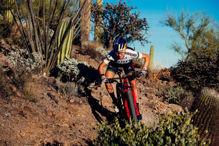   Kate Courtney grew up on Mount Tam in California, the legendary birthplace of mountain biking.