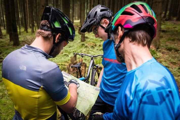   The Rabenberg trail centre offers a large network of trails for bikers.