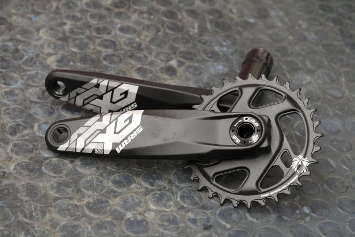   Sure, there are lighter cranks. But hardly any can take as much punishment as the aluminium parts from Sram's GX series.