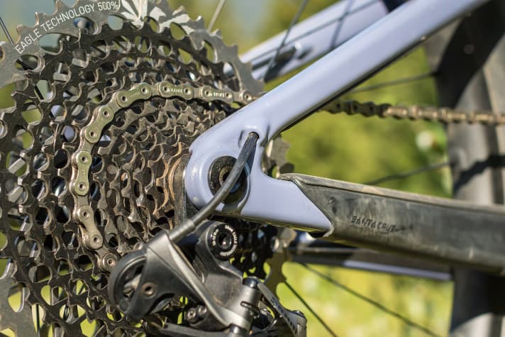   Detail on the Santa Cruz 5010 CC X01 Reserve