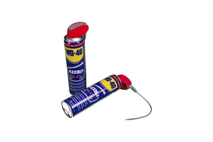 AWARD WINNER - WD-40 Flexible Manufacturer: WD-40 Statement from the Eurobike Award jury: "Super-genius in the workshop, we think. Where space is tight, you often can't get there with a spray can. The new hose with nozzle is flexible, but still stiff enough to keep its shape and spray exactly where you need WD-40 without having to hold it."