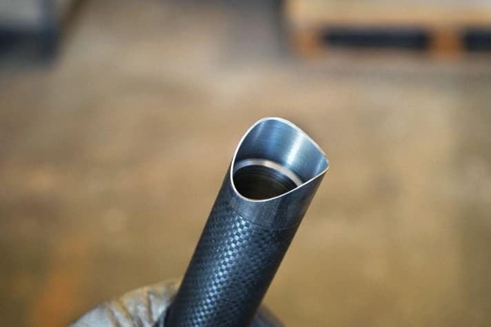   Even more from the old days: aluminium tubes with carbon sheathing
