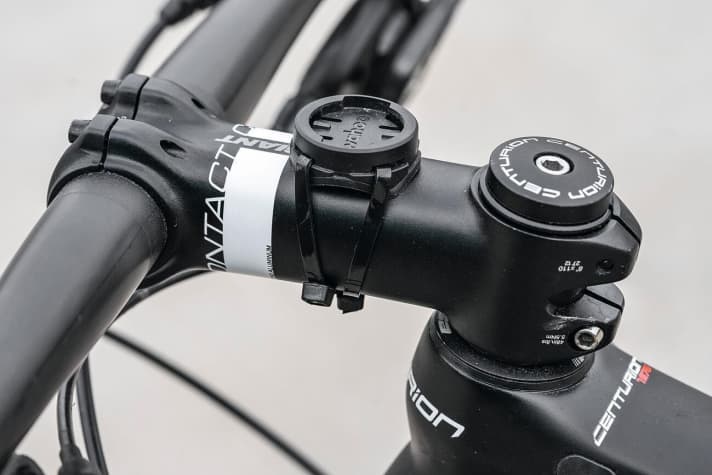   70 km. longer stem: The slightly longer stem of the Centurion Numinis provided a sportier riding position and even more pressure on the front wheel for steep ramps.