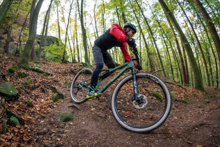   The sensitive suspension filters out roots and bumps very well.