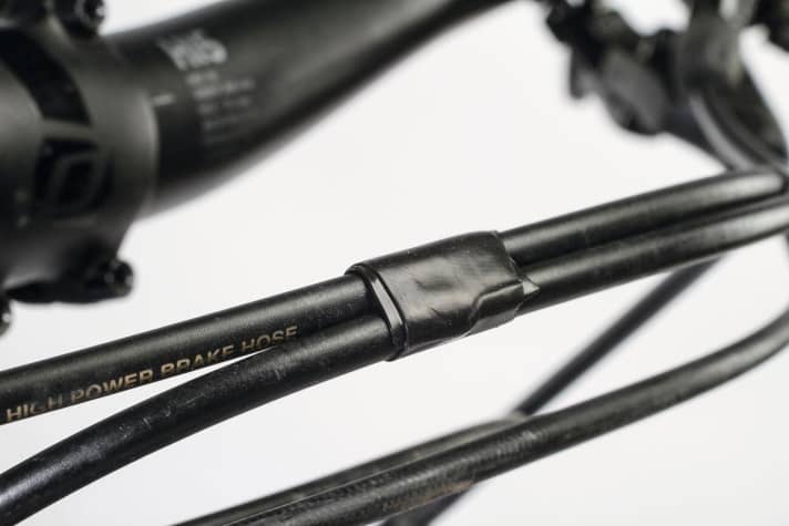   Self-sealing repair tape replaces the cable tie