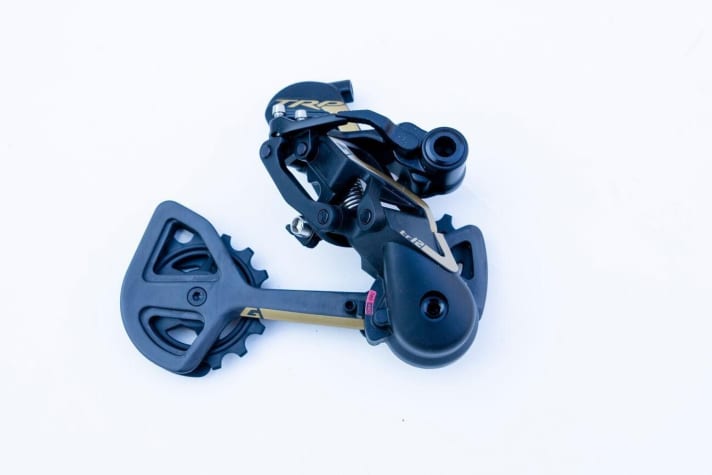   The new 12-speed rear derailleur from TRP. Read how much it weighs in <a href="magazin/heft_info.html" rel="noopener noreferrer">BIKE 6/20</a> .