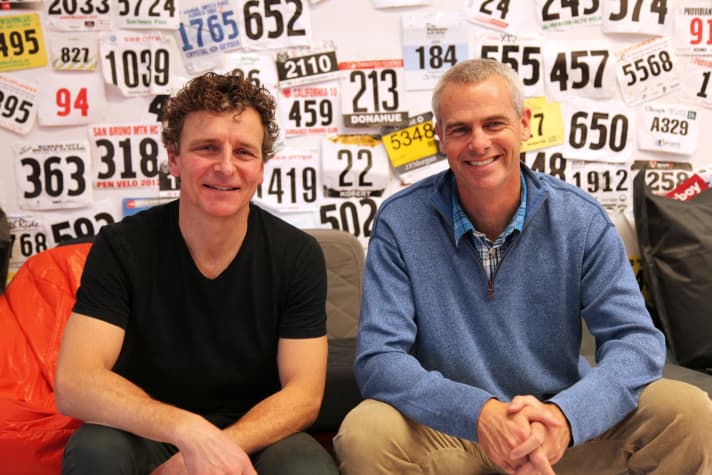   Strava founders Mark Gainey and Michael Horvath.
