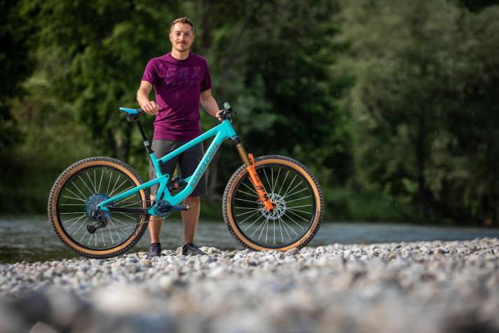   Andreas Reindl: "The production bikes are too heavy for me."