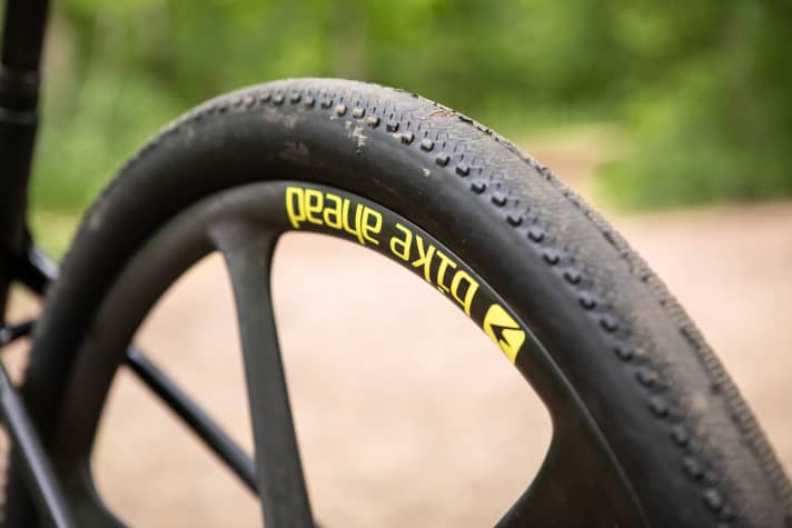   It doesn't get any faster than this: Continental Speed King tyres on a Bike Ahead wheelset.