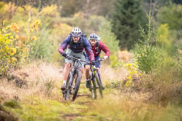   Zu einem Viertel fährt man beim Stoneman Arduenna auf schmalen Trails. 