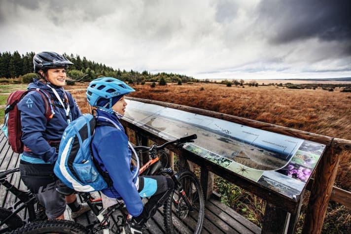   At 693 metres, the highlight of the tour and the country: the Hohe Venn high moor.