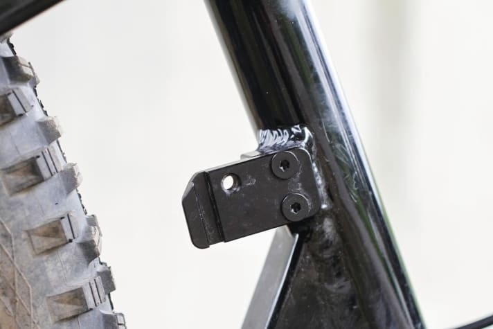   Drag Ronin Pro SLX: Der Ronin-Rahmen kann im Bedarfsfall auch mit einem Umwerfer ausgestattet werden.