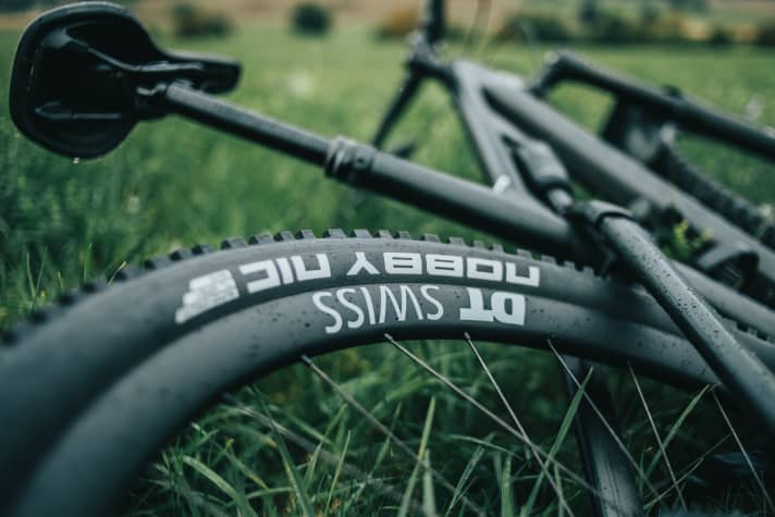   Am Hinterrad dreht sich der neue Nobby Nic von Schwalbe.
