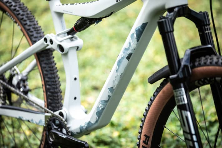 2043 Gramm wiegt der Wild Egde-Rahmen laut BIKE-Messung in Größe 48.