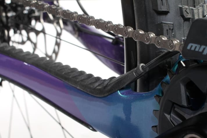   The chainstay protector is new and also protects the cable housing of the derailleur cable.