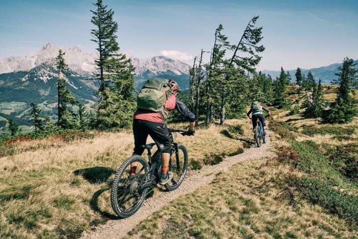   At the trail slalom on the Rossbrand.