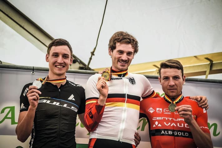   Markus Bauer's greatest sporting success: the 2017 German marathon champion title.