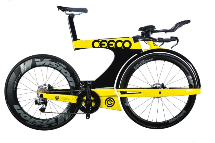 AWARD WINNER - Shadow-R Manufacturer: CEEPO International - Jury Statement: Every detail of the Ceepo Shadow-R is focussed on aerodynamics. This gives the triathlon bike its unique design, which makes it a real eye-catcher. From a few metres away, the observer no longer even notices that the wheel has a fork or spokes.