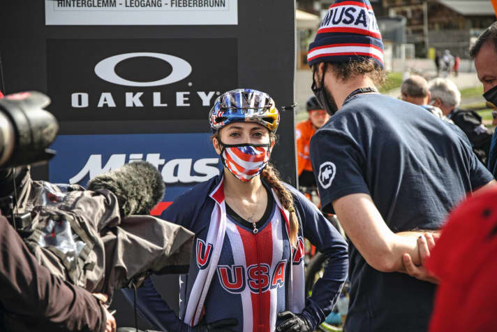 Maskenball: Die WM in Leogang konnte nur unter strengsten Corona-Auflagen stattfinden.