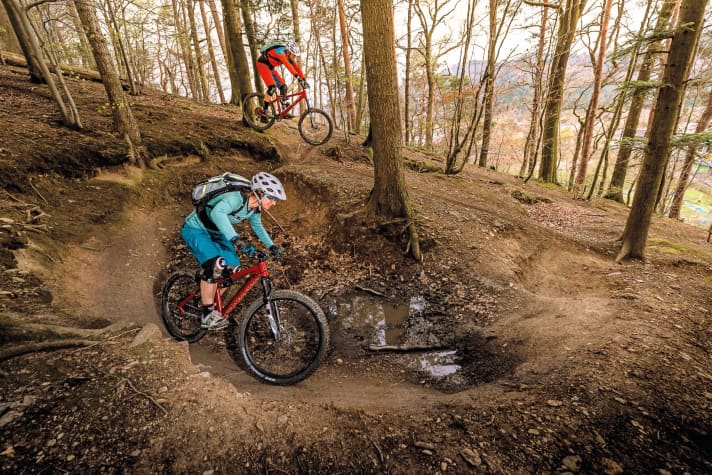   Auf einem der MTB-Trails rund um Freiburg im Breisgau
