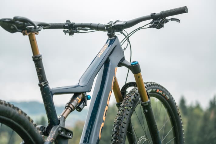   Rise! The new Orbea is probably the lightest production e-MTB in this category. And it's stylish to boot.