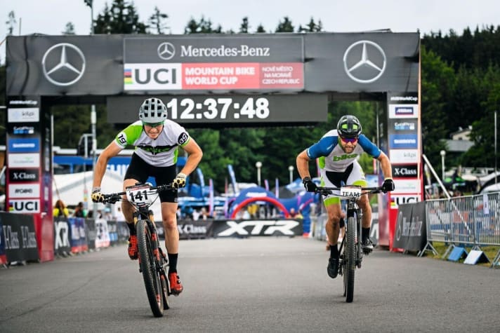   Before the race, the BIKE test team used the World Cup course in Nové Mesto for test rides.