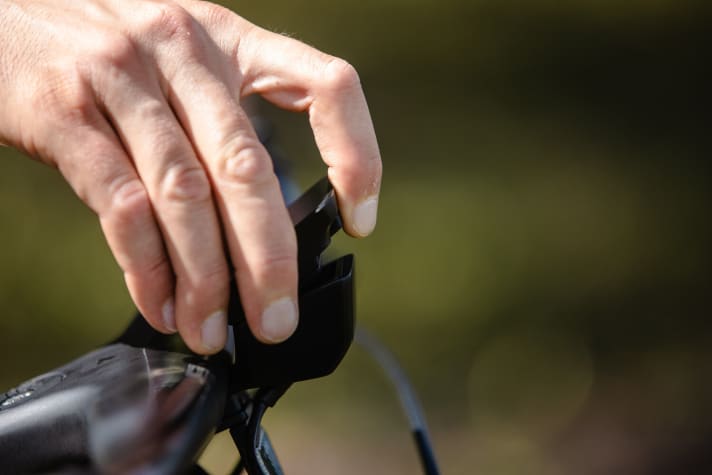   The mini display can be easily removed from the holder using a magnetic catch.