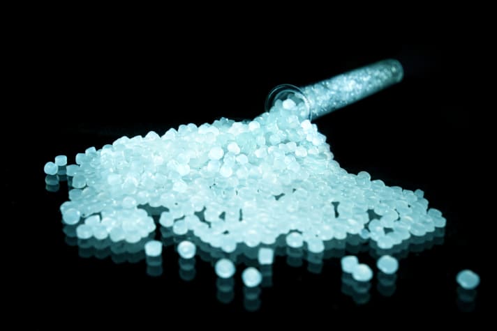   The new Schwalbe tubes are made from this granulate.