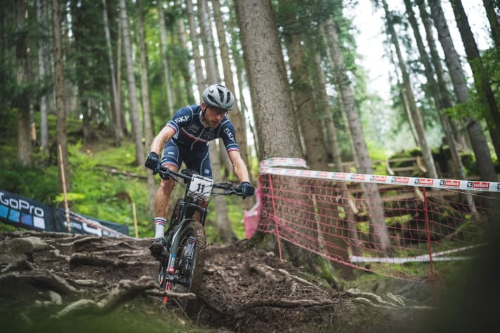   Julien Absalon's second protégé to make his mark on the World Championships: bronze medallist Titouan Carod.