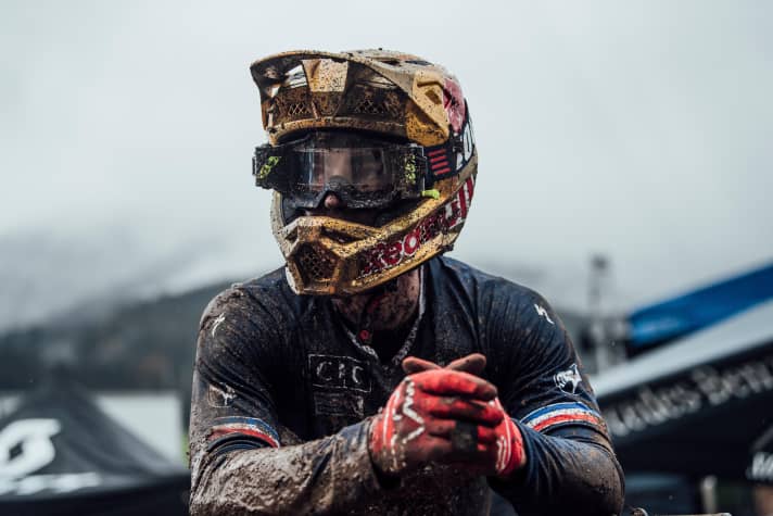   Landed in the mud several times. Former world champion Loic Bruni.