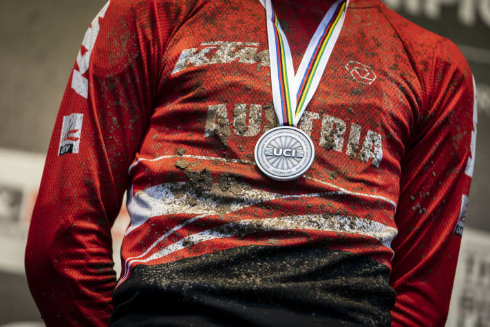   Happy ending: silver for Austria at the home World Championships.