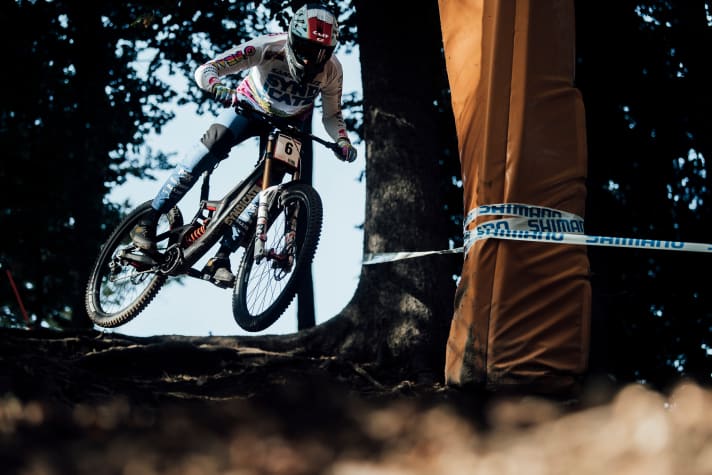   Greg Minnaar ist mit bald 39 Jahren immer noch verdammt gut unterwegs. Er holte die erste schnelle Zeit des Tages und landete am Ende auf Rang neun.